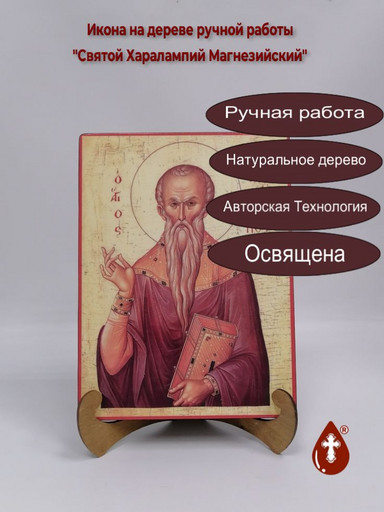 Святой Харалампий Магнезийский, 21x28x3 см, арт А3249