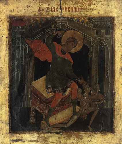 Святой Никита, ок.1750, 12x16x3 см, арт А964