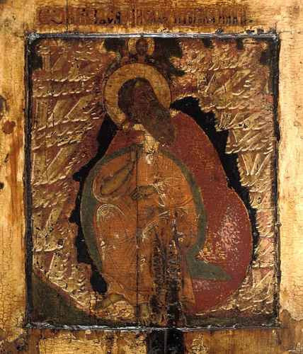 Святой пророк Илия в пустыне, 12x16x3 см, арт А328