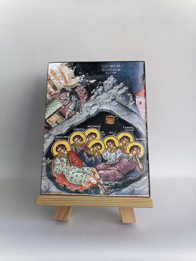 Святые отроки Ефесские, 12x16x3 см, арт А6812 Святые отроки Ефесские, 12x16x3 см, арт А6812
