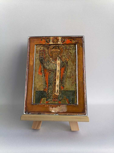 Свт. Аверкий Иерапольский. XVII в, 7,5x10x1,8 см, арт Б0351