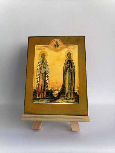 Свв. Донат и Мария, 7,5x10x1,8 см, арт Б0429
