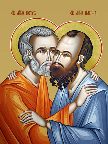 Павел и Петр, святой апостол, 15х20 см, арт И7532