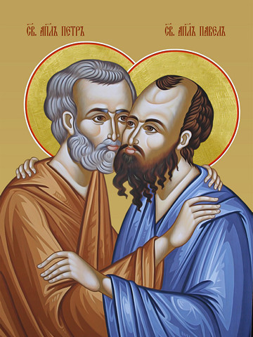 Павел и Петр, святой апостол, 15х20 см, арт И7533