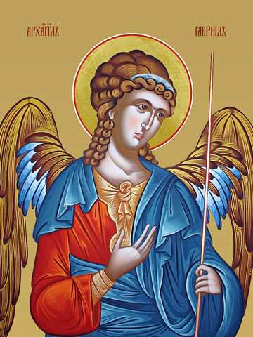 Михаил, архангел, 30x40x4 см, арт И12456