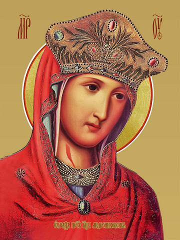 Андрониковская икона божьей матери, 30x40x4 см, арт И12479