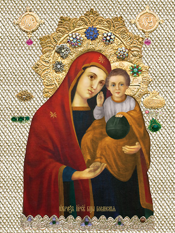 Боянская икона божьей матери, 15х20 см, арт И7649