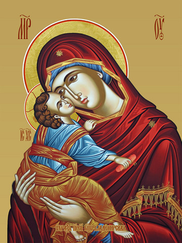 Владимирская икона божьей матери, 25х34 см, арт И10914