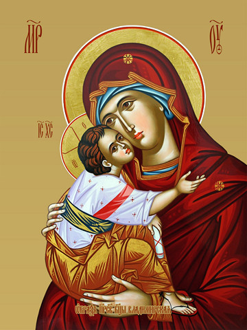 Владимирская икона божьей матери, 15х20 см, арт И7687