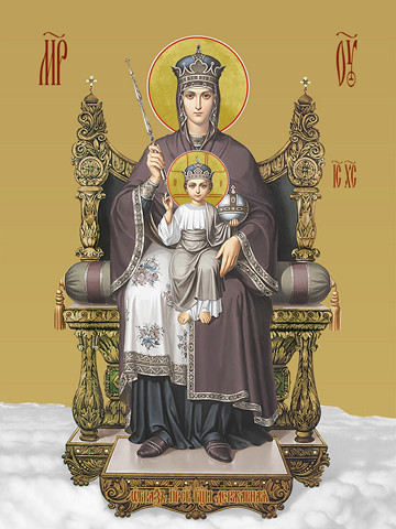 Державная икона божьей матери, 30х40 см, арт И12547