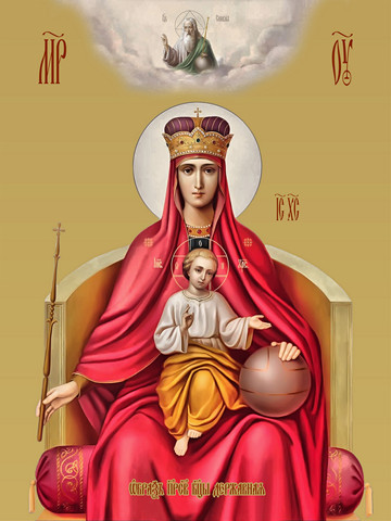 Державная икона божьей матери, 25х28 см, арт И9320