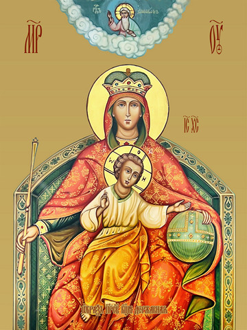 Державная икона божьей матери, 30x40x4 см, арт И12549