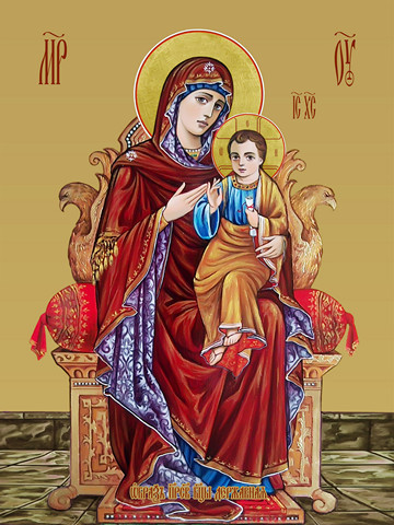 Державная икона божьей матери, 35х48 см, арт И14165