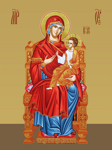 Державная икона божьей матери, 25х34 см, арт И10938