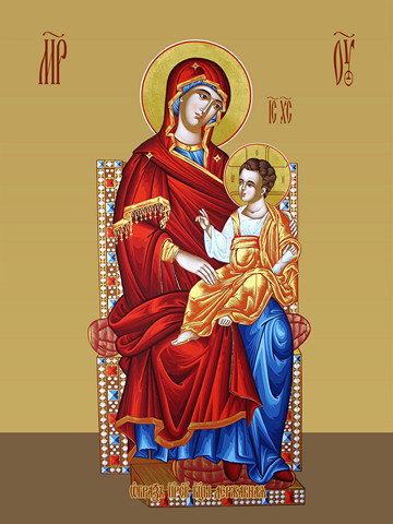 Державная икона божьей матери, 15х20 см, арт И7713