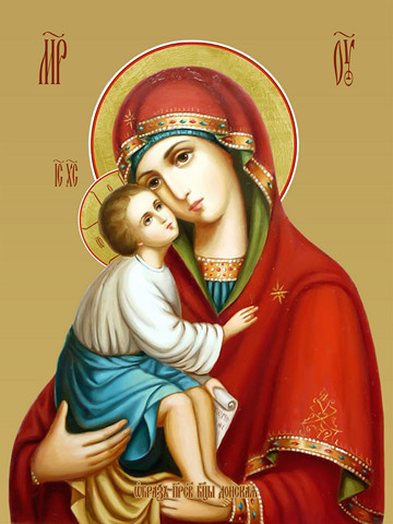 Донская икона божьей матери, 15х20 см, арт И7721