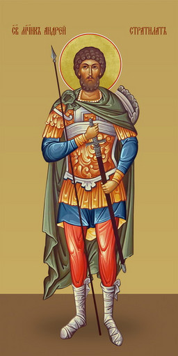 Андрей Стратилат, святой мученик, 50х100 см, арт И7199-2