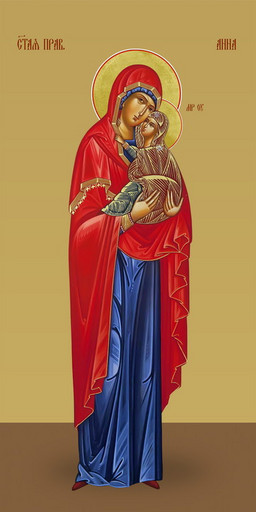 Анна Праведная, святая, 25х52 см, арт И7208