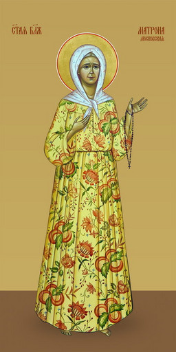 Матрона Московская, святая блаженная, 50х100 см, арт И7332-2