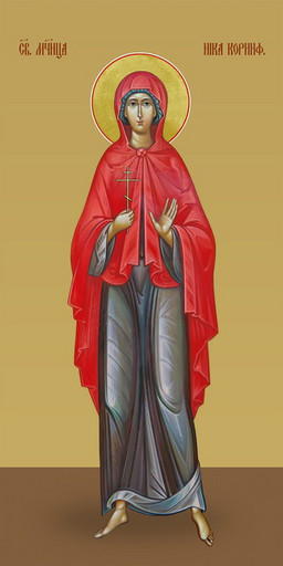 Вероника Коринфская (Ника), святая, 25х52 см, арт И7352