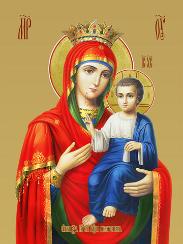 Иверская икона божьей матери, 25х34 см, арт И10976