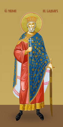 Владимир, святой князь, 25х52 см, арт И7434