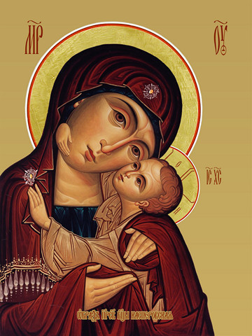 Касперовская икона божьей матери, 15х20 см, арт И7821