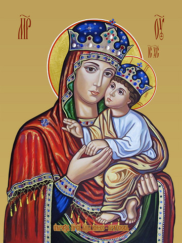 Киево-Братская икона божьей матери, 15х20 см, арт И7825