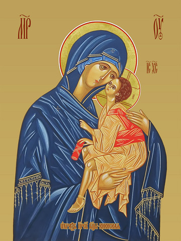 Киккская икона божьей матери, 15х20 см, арт И7827