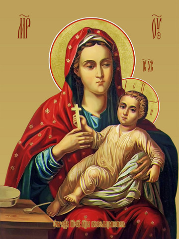 Козельщанская икона божьей матери, 15х20 см, арт И7828