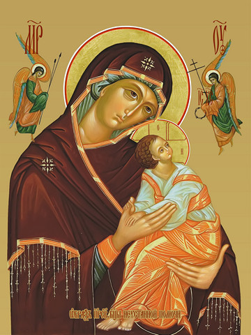 Неустанной помощи (страстная), 30x40x4 см, арт И12717