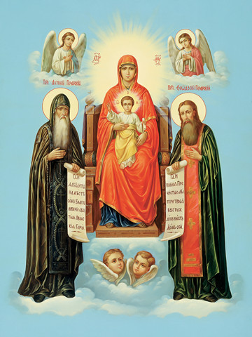 Печерская икона божьей матери, 12x16x3 см, арт И7906
