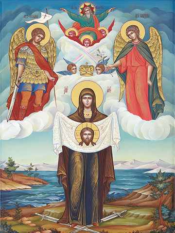 Порт-артурская икона божьей матери, 15х20 см, арт И7935