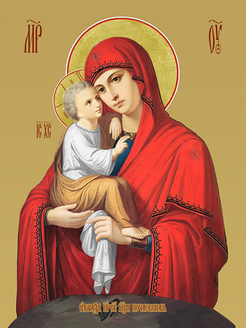 Почаевская икона божьей матери, 15х20 см, арт И7949