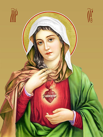 Святое Сердце Марии, 15х20 см, арт И7978