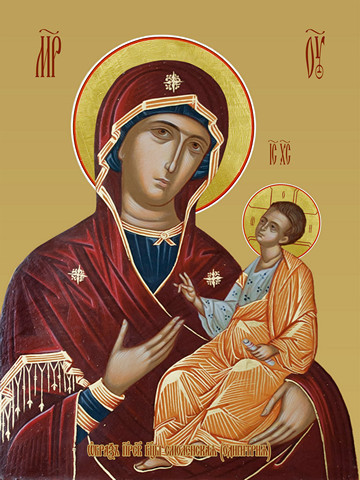 Смоленская икона божьей матери (Одигитрия), 30x40x4 см, арт И12834