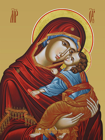 Толгская икона божьей матери, 25х28 см, арт И9621