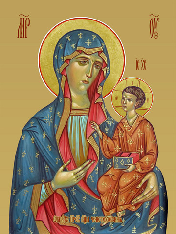 Ченстоховская икона божьей матери, 15х20 см, арт И8050