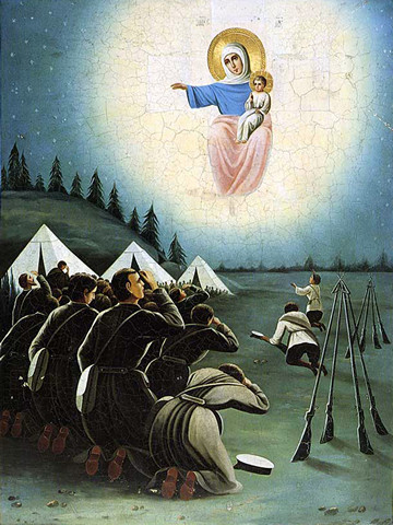 Явление на войне, 30x40x4 см, арт И12897
