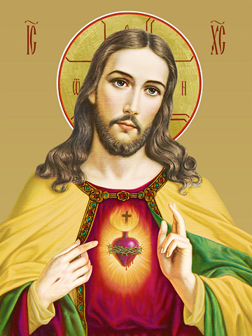 Святое Сердце Иисуса, 25х28 см, арт И9731