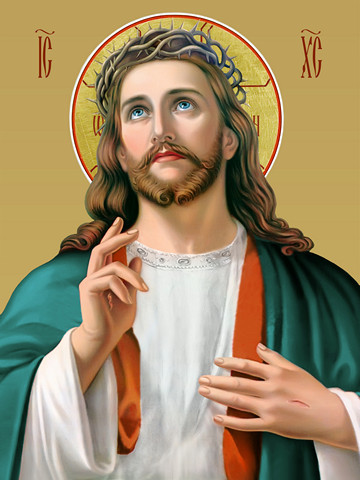 Святое Сердце Иисуса, 40х60 см, арт И16189