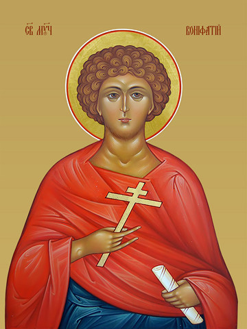 Вонифатий Римский, святой, 30x40x4 см, арт И13067