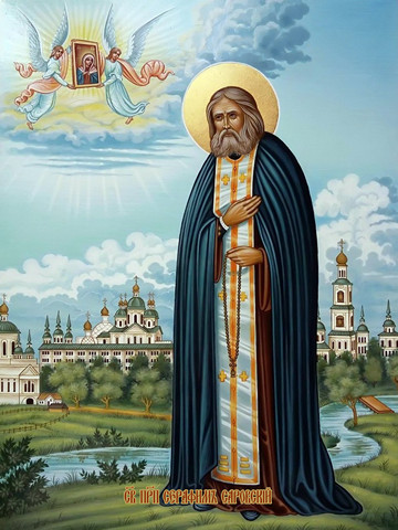 Серафим Саровский, преподобный, 25х34 см, арт И11693