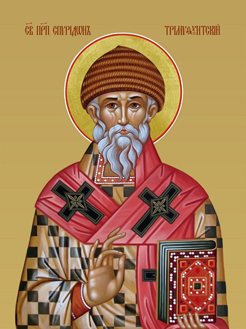 Спиридон Тримифунтский, преподобный, 30x40x4 см, арт И13322