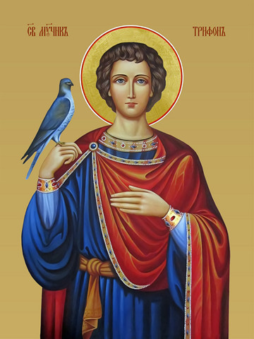 Трифон Апамейский, мученик, 9x12x1,8 см, арт И8489