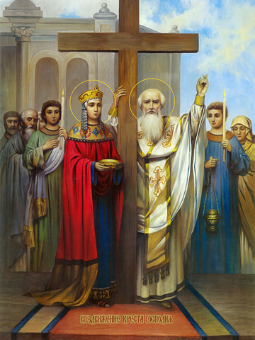 Воздвижение Креста Господня, 12x16x3 см, арт И8702