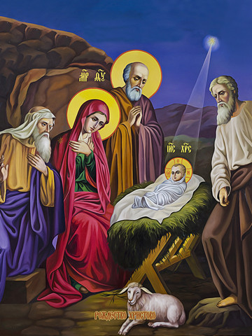 Рождество Христово, 30x40x4 см, арт И13551