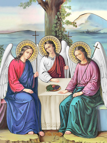 Святая Троица, 15х20 см, арт И8732