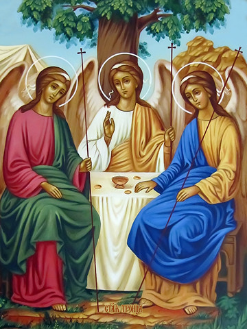 Святая Троица, 30x40x4 см, арт И13580