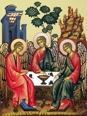 Святая Троица, 30x40x4 см, арт И13584